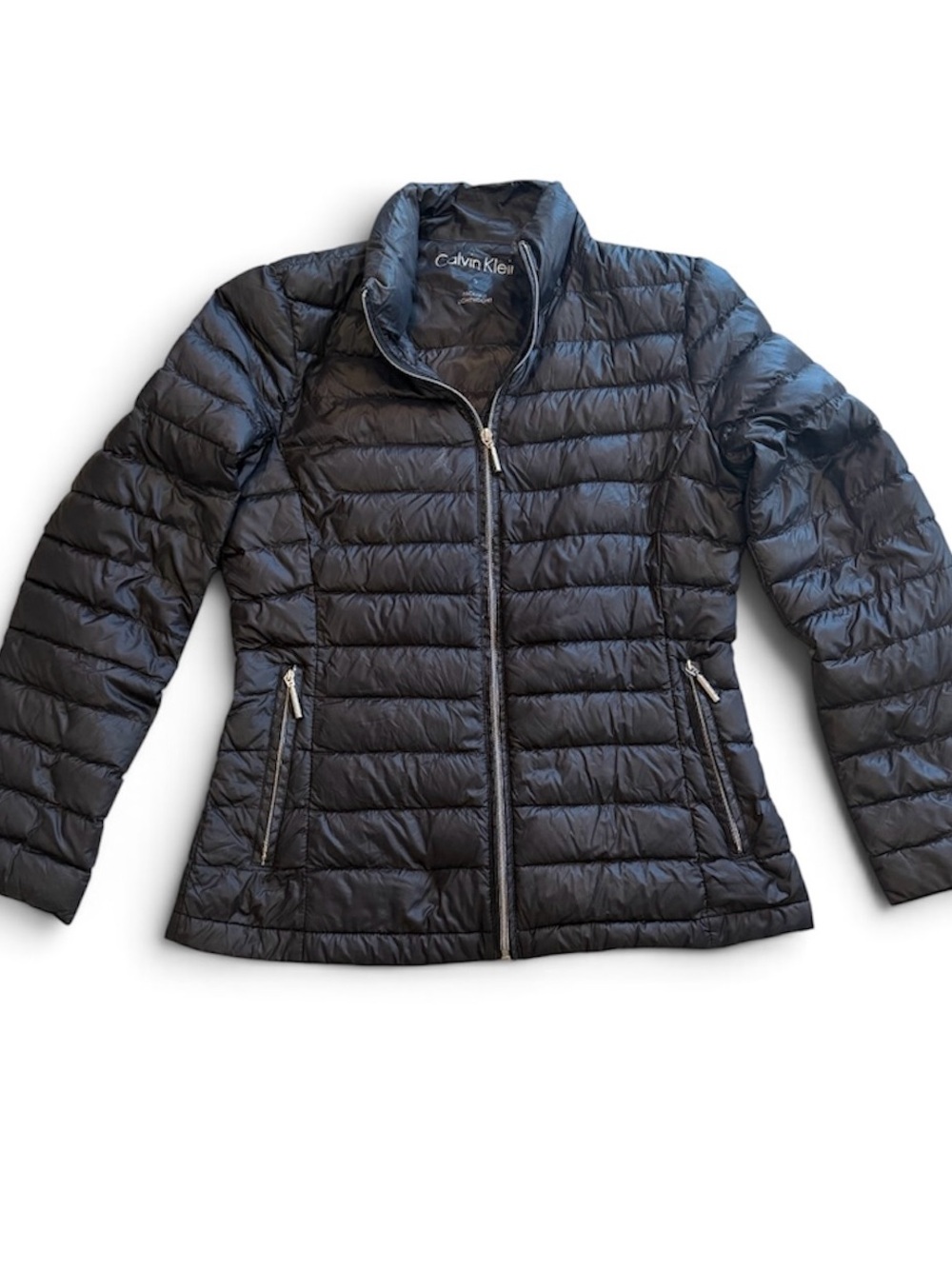 Calvin Klein Women's Black Quilted Packable Puffer Jacket